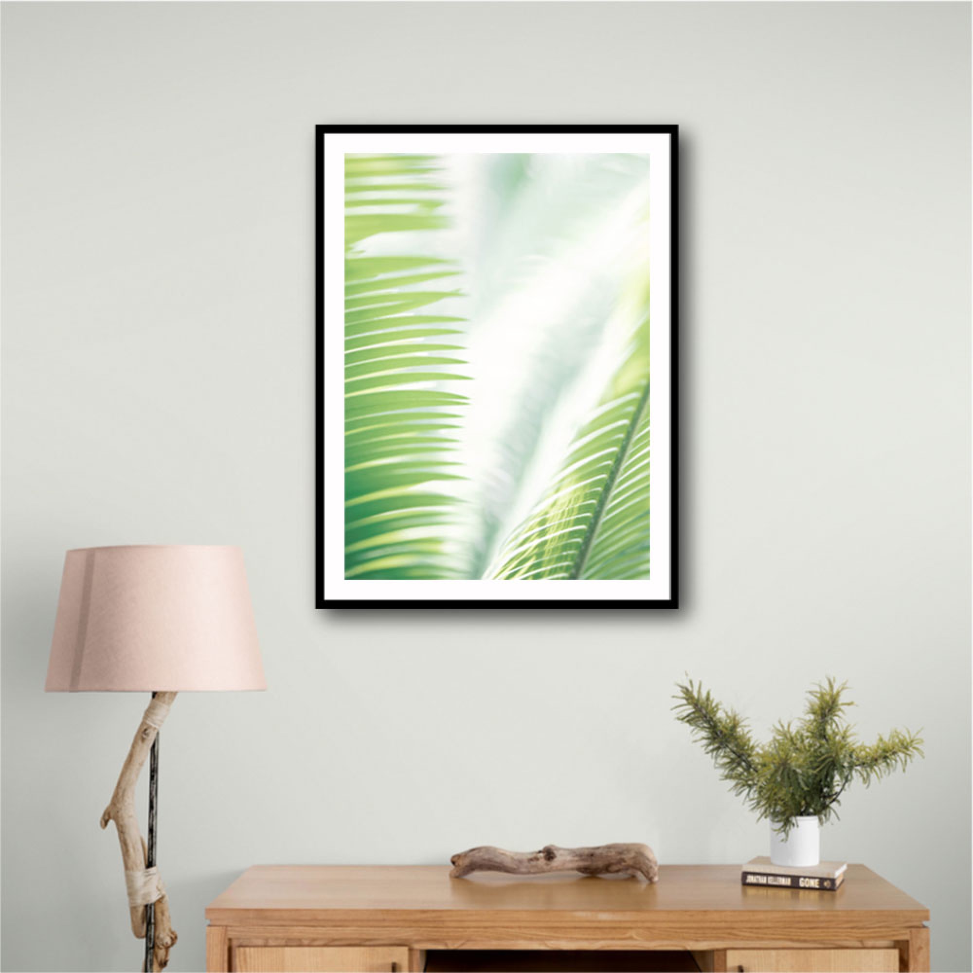 Light Palm tree leaves_2 Wall Art